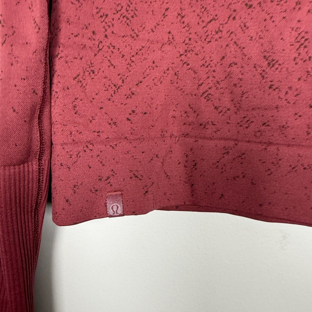 Lululemon EUC Rest Less Cropped 1/2 Zip Dusty Rose - Picture 11 of 12